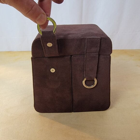 Jewelry Box - Faux Suede - Unique and Stylish! - Picture 4 of 16